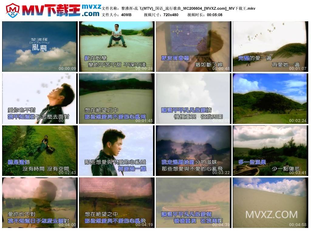 黎沸挥-乱飞(MTV)_国语_流行歌曲_MC206604